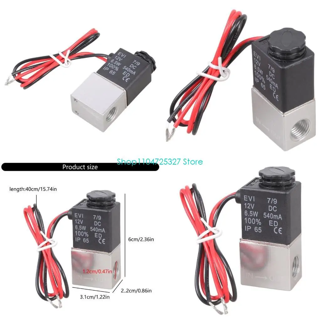 D8KF 1/4" for DC 12V 2 Way Normally Closed Pneumatic Aluminum Electric Solenoid Air f
D8KF 1/4" for DC 12V 2 Way Normally Closed Pneumatic Aluminum Electric Solenoid Air f