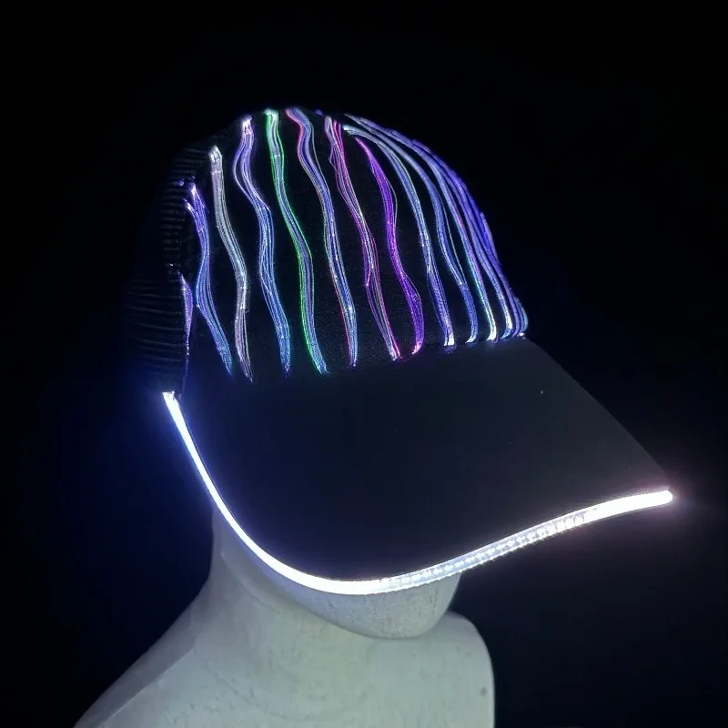 Curved Skirt Baseball Net Nightclub Bar Hip Hop Cap Glow
Curved Skirt Baseball Net Nightclub Bar Hip Hop Cap Glow