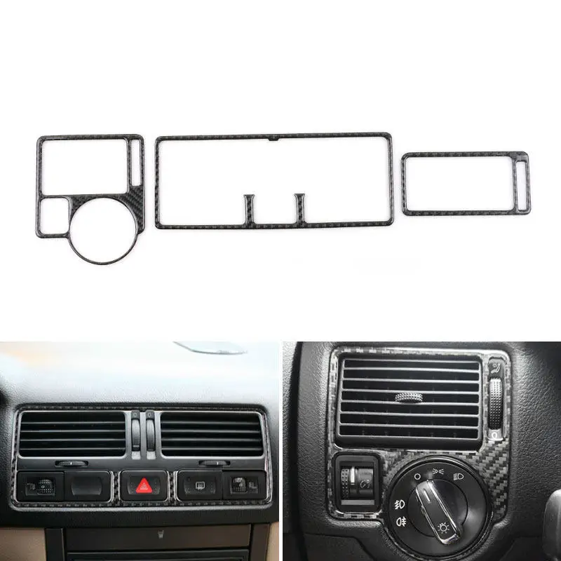 Carbon Fiber Interior Center Control Panel Air Condition Vent Outlet Trim Cover For VW Golf 4 Jetta Bora MK4 R32 GTI 1999-2004
Carbon Fiber Interior Center Control Panel Air Condition Vent Outlet Trim Cover For VW Golf 4 Jetta Bora MK4 R32 GTI 1999-2004