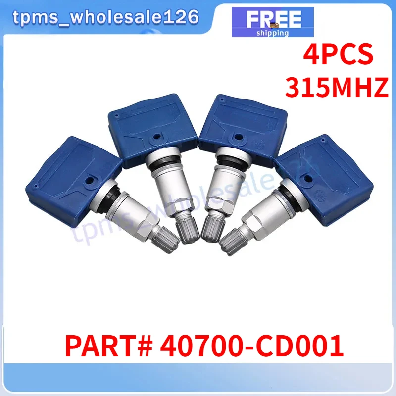 40700-CD001 TPMS 315MHZ For 2003-2006 Infiniti Q45 QX4 2002-2005 Nissan 350Z Murano Pathfinder Xterra Tire Pressure Sensor 4PCS
40700-CD001 TPMS 315MHZ For 2003-2006 Infiniti Q45 QX4 2002-2005 Nissan 350Z Murano Pathfinder Xterra Tire Pressure Sensor 4PCS