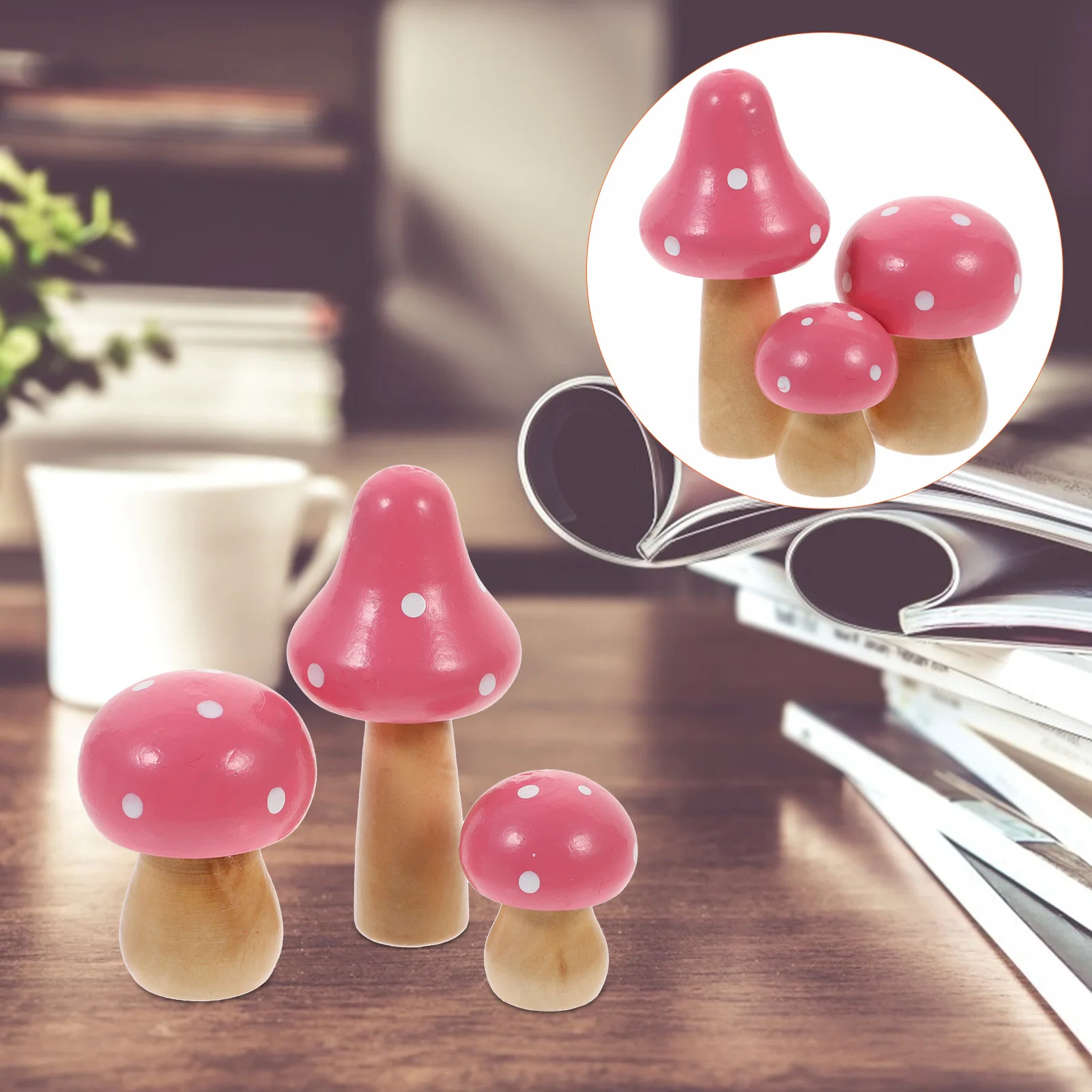 3 Pcs Small Mushroom Mini Tiny Pink Decor Desktop Ornament Simulated Sculpture Artificial
3 Pcs Small Mushroom Mini Tiny Pink Decor Desktop Ornament Simulated Sculpture Artificial