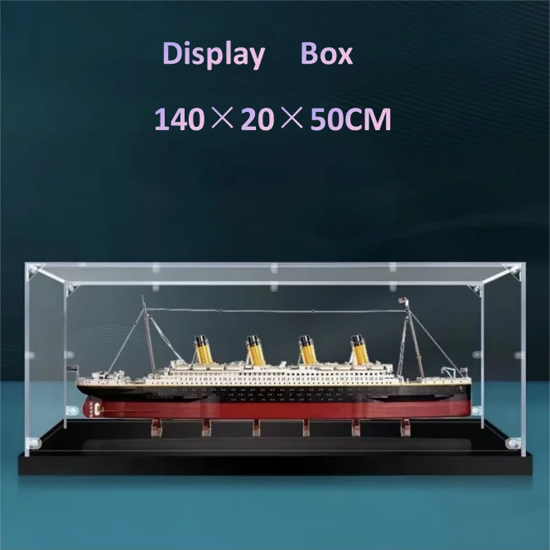 Новая акриловая витрина Lego Titanic, витрина для строительных блоков, сборка строительных блоков, огромная модель, пылезащитный чехол 140 × 20 × 50 см
Новая акриловая витрина Lego Titanic, витрина для строительных блоков, сборка строительных блоков, огромная модель, пылезащитный чехол 140 × 20 × 50 см