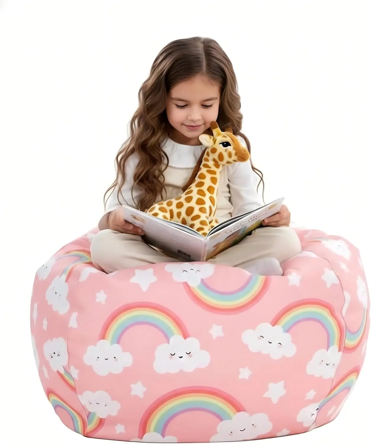 Kids Plush Toy Storage Bag Chair Cover Large Organizer for Stuffed Animals No Filling
Kids Plush Toy Storage Bag Chair Cover Large Organizer for Stuffed Animals No Filling