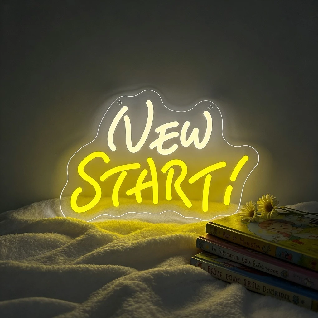 New Start Neon Sign LED Night Light 3D Acrylic Motivational Wall Art USB Rechargeable Bedroom Decor Inspirational Gift
New Start Neon Sign LED Night Light 3D Acrylic Motivational Wall Art USB Rechargeable Bedroom Decor Inspirational Gift