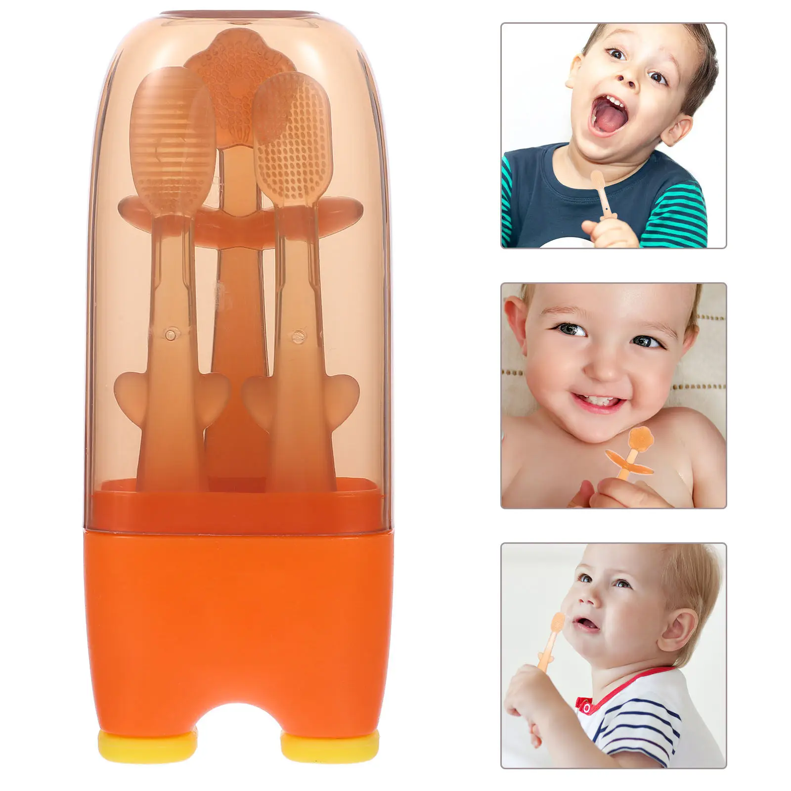 1Set Baby Silicone Toothbrush Portable Infant Tongue Cleaner Newborn Oral Care Tool Soft Safety Mouth Brush for Gentle Cleaning
1Set Baby Silicone Toothbrush Portable Infant Tongue Cleaner Newborn Oral Care Tool Soft Safety Mouth Brush for Gentle Cleaning