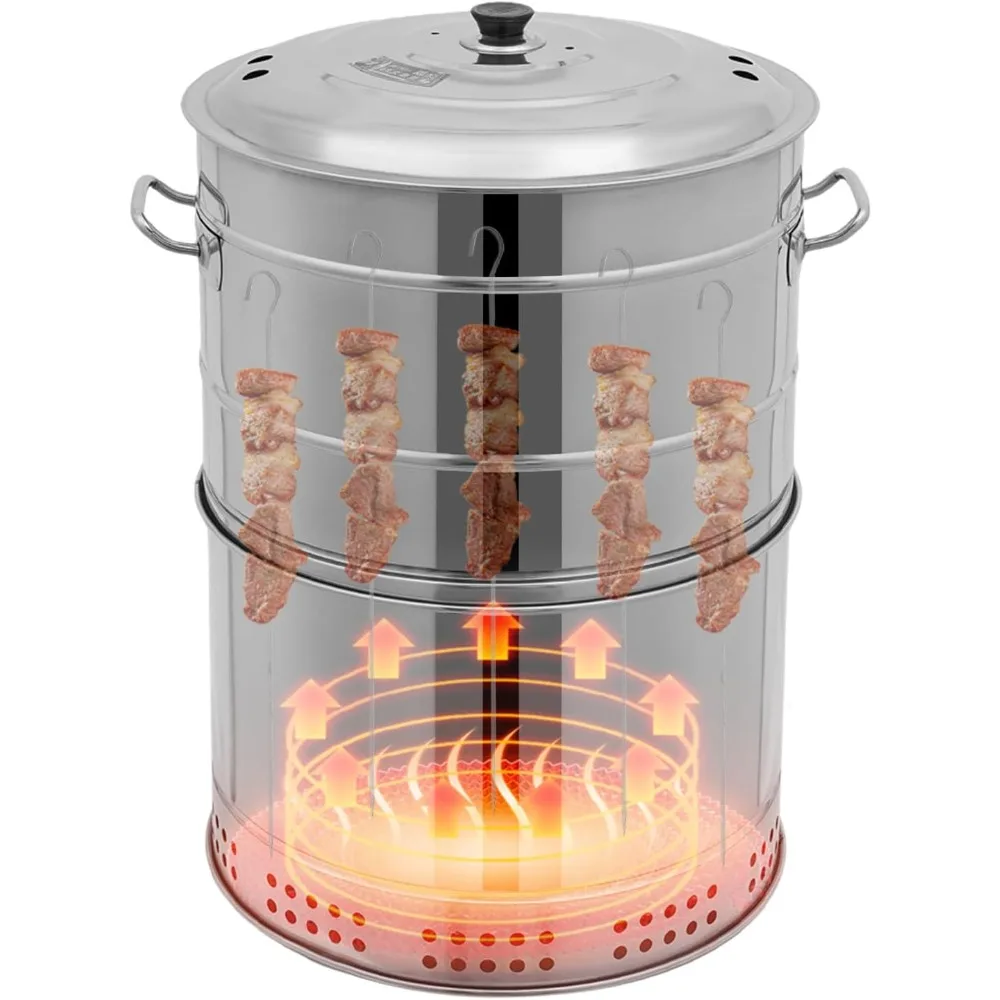 Portable Smokeless Barbecue Charcoal Barrel Grill,Large Portable Charcoal Grills,Stainless Steel 360° Smokeless Outdoor Barbecue
Portable Smokeless Barbecue Charcoal Barrel Grill,Large Portable Charcoal Grills,Stainless Steel 360° Smokeless Outdoor Barbecue