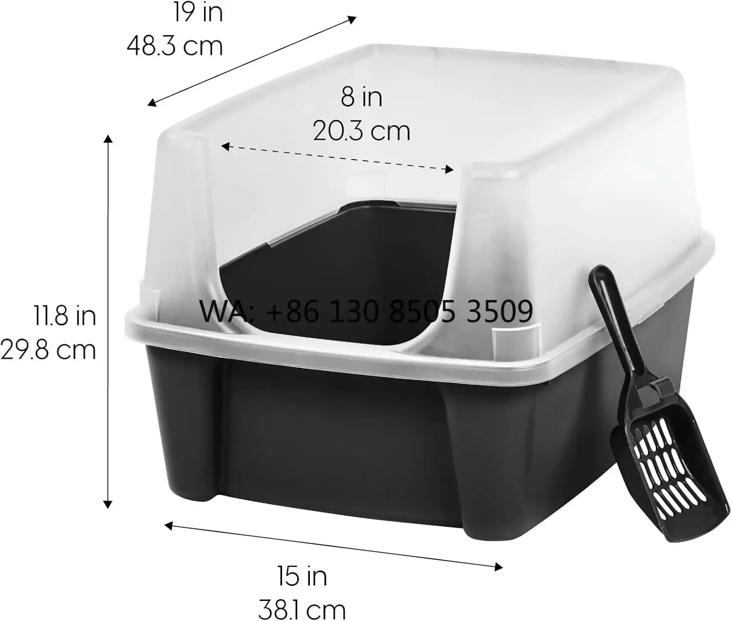 Plastic Open Top Kitty Tray Open Air Kitty Pan for Multicat Homes Open Top Cat Box
Plastic Open Top Kitty Tray Open Air Kitty Pan for Multicat Homes Open Top Cat Box