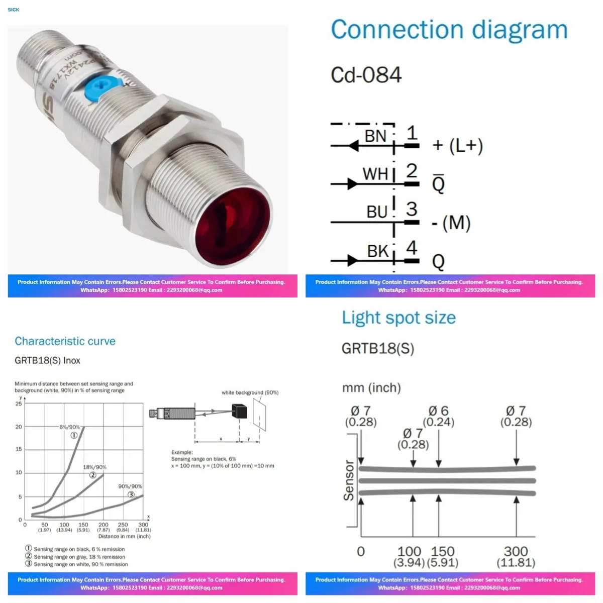 2026 SICK New Original Stock Sensor GRTB18-P2412V Photoelectric Proximity Switch Sensor On Sale
2026 SICK New Original Stock Sensor GRTB18-P2412V Photoelectric Proximity Switch Sensor On Sale