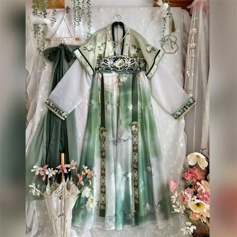 Women Hanfu Dress Chinese Tang Dynasty Traditional Embroidery Hanfu Female Cosplay Costume Green Dress Hanfu Dress For Women
Women Hanfu Dress Chinese Tang Dynasty Traditional Embroidery Hanfu Female Cosplay Costume Green Dress Hanfu Dress For Women