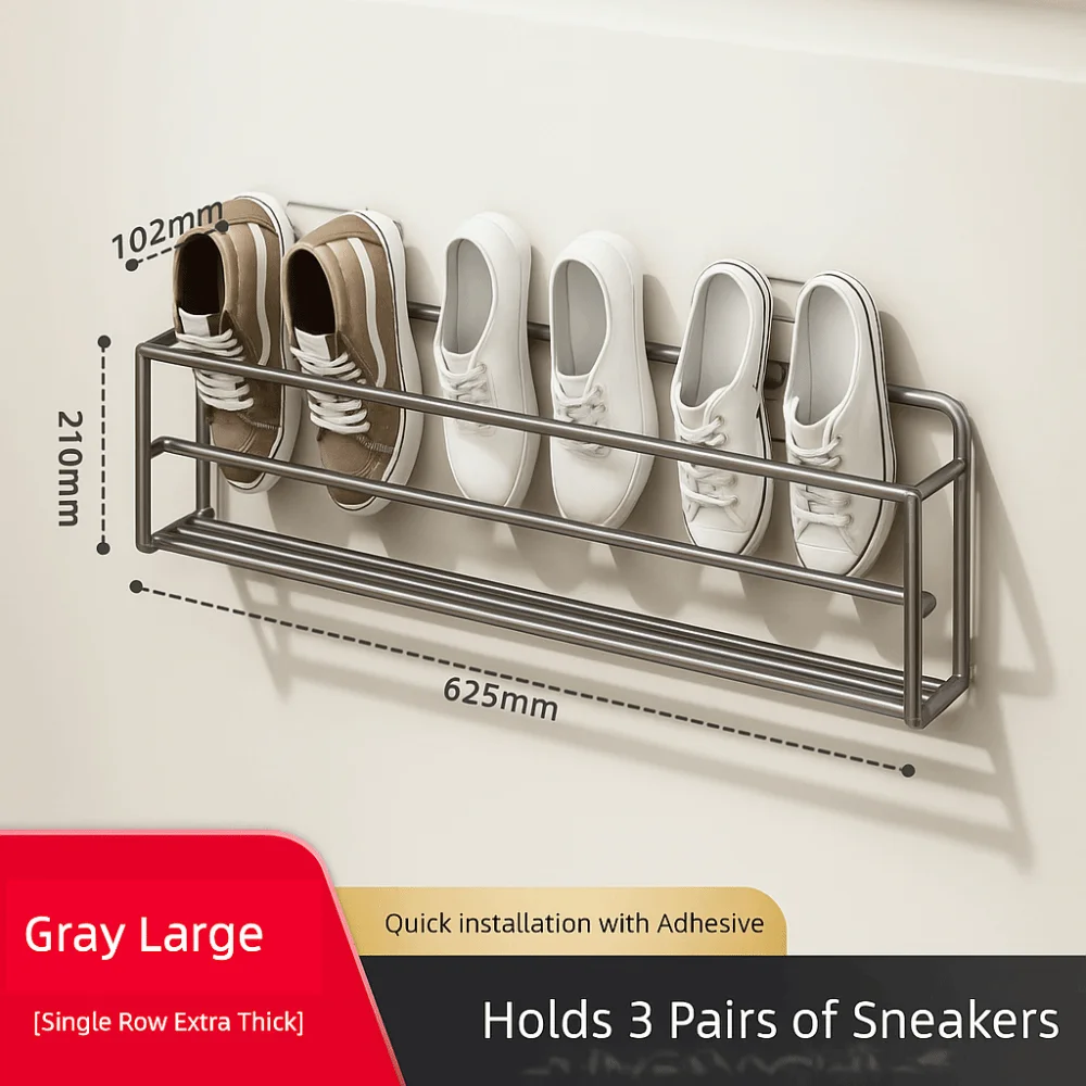 High Quality Space Saving Wall Mount Shoe Storage Removable Durable Hanging Shoe Rack Easy Installation Shoe Holder Camper
High Quality Space Saving Wall Mount Shoe Storage Removable Durable Hanging Shoe Rack Easy Installation Shoe Holder Camper