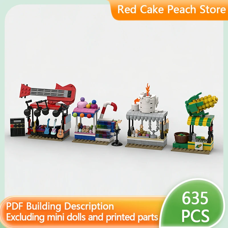 City Street View Model MOC Building Bricks Small Market Stand Modular Technology Children Holiday Gifts Assemble Toys Suit
City Street View Model MOC Building Bricks Small Market Stand Modular Technology Children Holiday Gifts Assemble Toys Suit