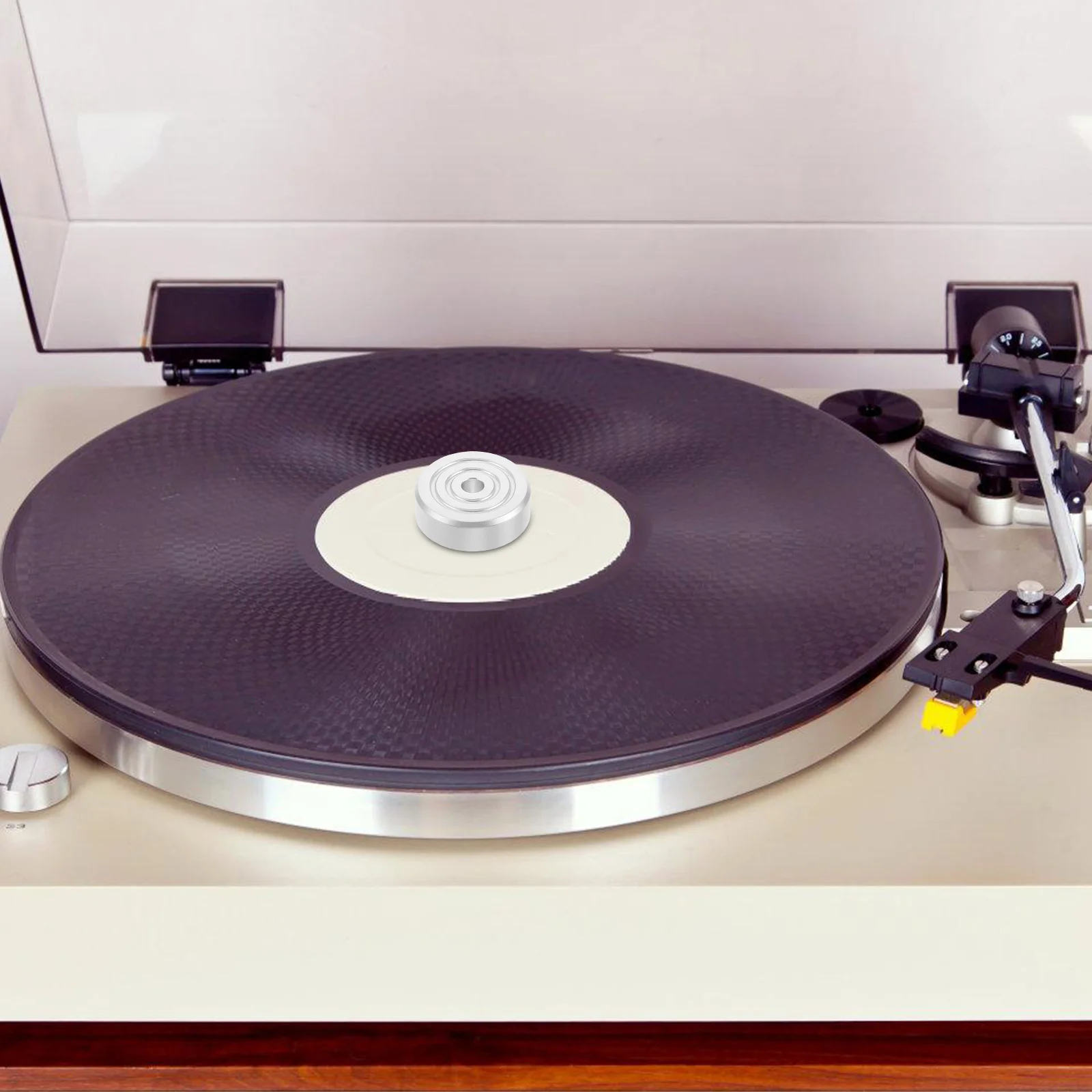 Vinyl Record Adapter Weight Stabilizer Clamp Player Accessory Durable Turntable Disc Records Aluminum Construction Sound Quality
Vinyl Record Adapter Weight Stabilizer Clamp Player Accessory Durable Turntable Disc Records Aluminum Construction Sound Quality