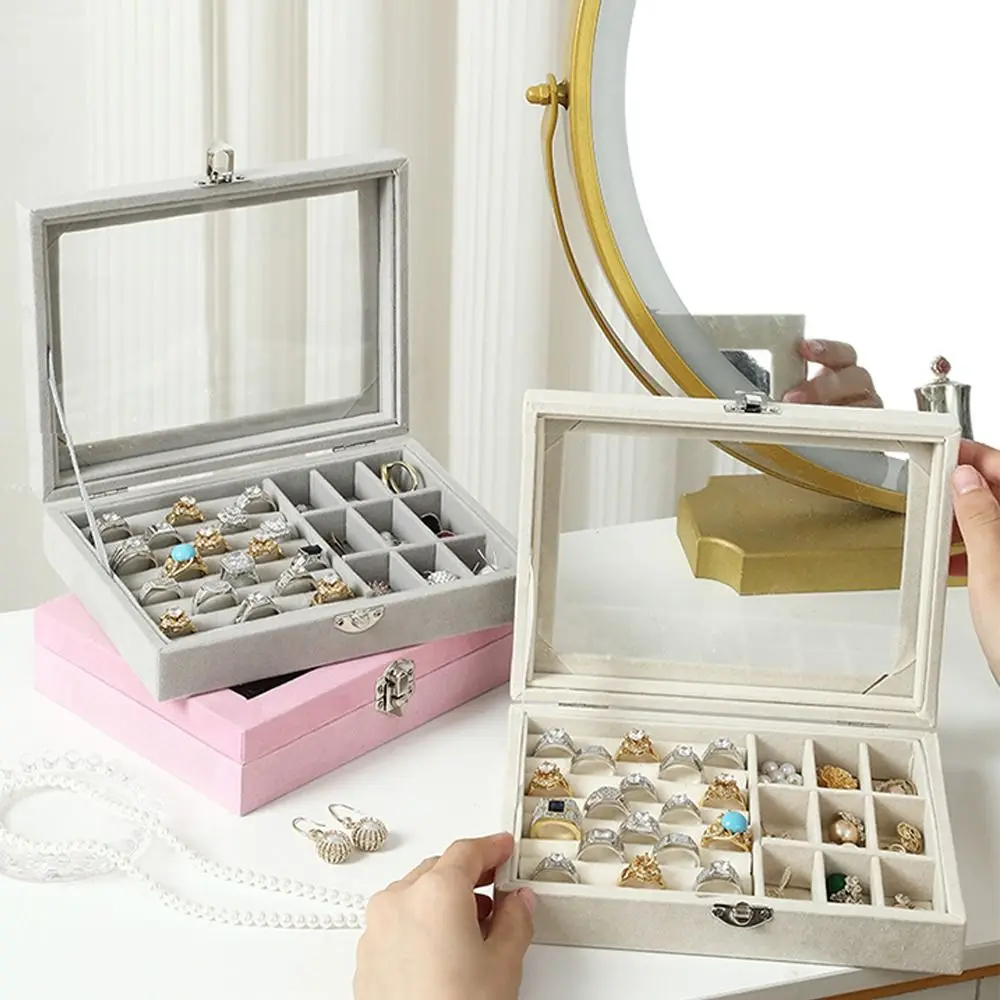 Velvet Jewelry Display Box Exquisite Jewelry Holder Portable Ring Earrings Necklace Organizer Box
Velvet Jewelry Display Box Exquisite Jewelry Holder Portable Ring Earrings Necklace Organizer Box