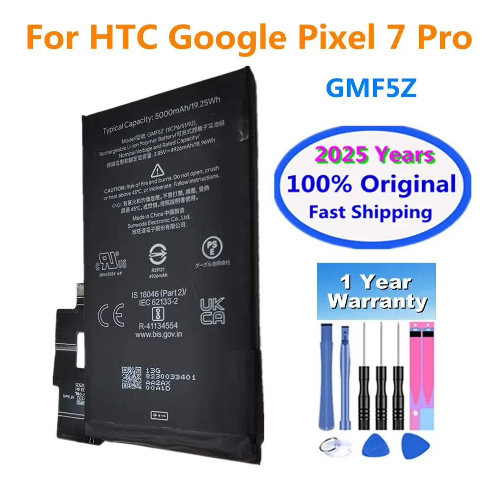 2025 лет, новая 100% оригинальная сменная батарея GMF5Z для HTC Google Pixel 7 Pro 7Pro, аккумуляторы для телефонов 5000 мАч
2025 лет, новая 100% оригинальная сменная батарея GMF5Z для HTC Google Pixel 7 Pro 7Pro, аккумуляторы для телефонов 5000 мАч