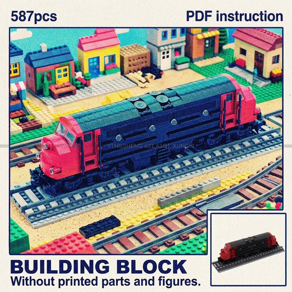MOC Classic European Diesel Locomotive Building Blocks Retro Railway Train Adult Collector Brick Set Diorama Display Model
MOC Classic European Diesel Locomotive Building Blocks Retro Railway Train Adult Collector Brick Set Diorama Display Model