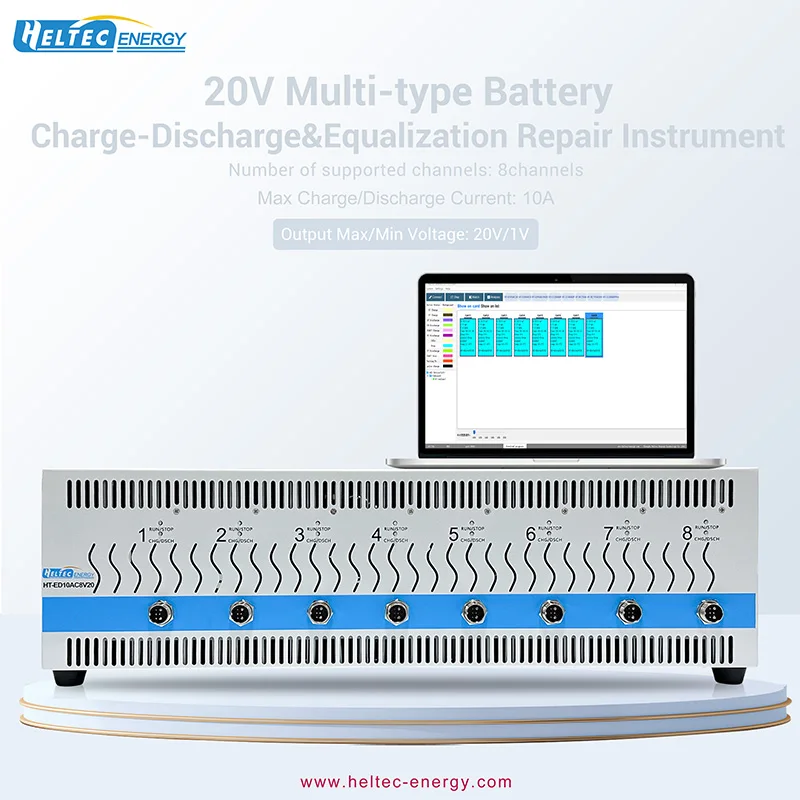 10A NiMH Lead-acid Lithium Battery Cell Charge and Discharge Tester 8 Channel Capacity Tester With 10A Voltage Equalization
10A NiMH Lead-acid Lithium Battery Cell Charge and Discharge Tester 8 Channel Capacity Tester With 10A Voltage Equalization