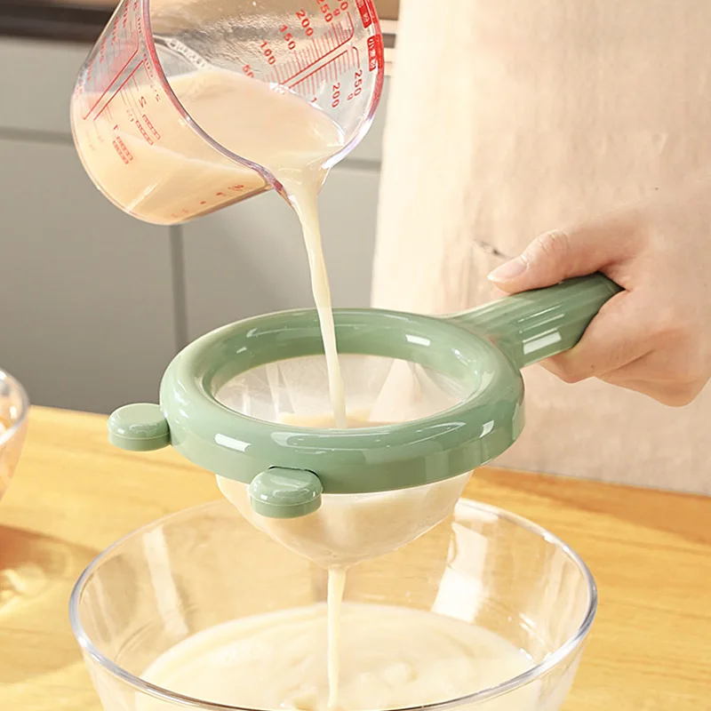 80/120 Mesh Juice Soy Milk Filter Fine Mesh Strainer Washable Nylon Ultra Fine Filter Long Handle Juice Coffee Tea Colander
80/120 Mesh Juice Soy Milk Filter Fine Mesh Strainer Washable Nylon Ultra Fine Filter Long Handle Juice Coffee Tea Colander