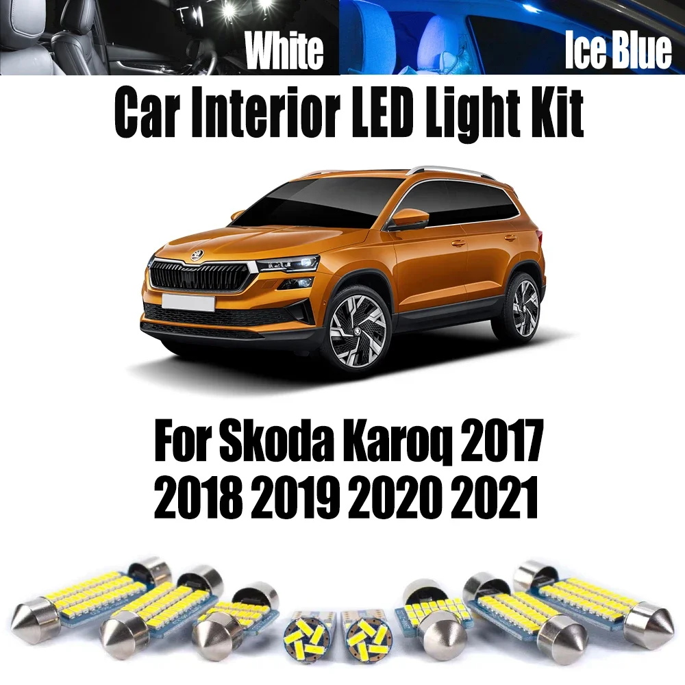 13Pcs For Skoda Karoq 2017 2018 2019 2020 2021 Car Accessories Canbus No Error LED Interior Dome Trunk Light Reading Bulb Kit
13Pcs For Skoda Karoq 2017 2018 2019 2020 2021 Car Accessories Canbus No Error LED Interior Dome Trunk Light Reading Bulb Kit
