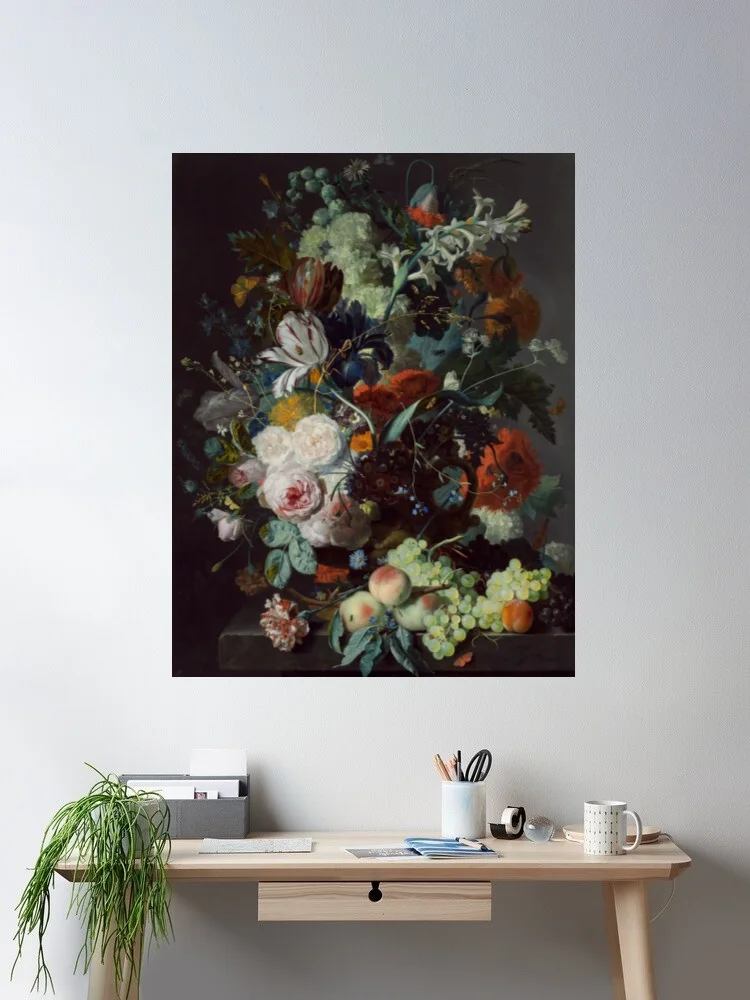 Still Life with Flowers and Fruit Jan van Huysu Canvas POSTER ,Home Decor Wall art painting
Still Life with Flowers and Fruit Jan van Huysu Canvas POSTER ,Home Decor Wall art painting