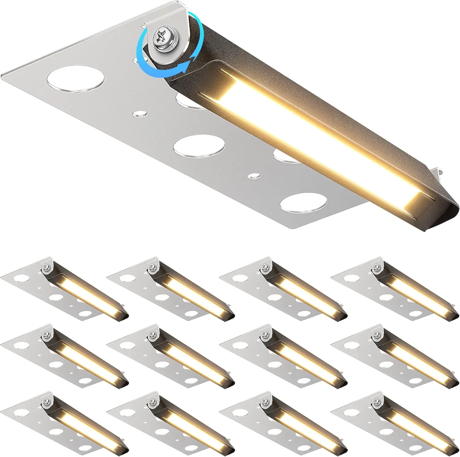 7 Inch Retaining Wall Lights 5W LED Hardscape Lighting 12V-24V Low Voltage Step Lights 3000K Warm White Waterproof Outdoor for Patio Walls Stairs, 12-Pack with Connectors
7 Inch Retaining Wall Lights 5W LED Hardscape Lighting 12V-24V Low Voltage Step Lights 3000K Warm White Waterproof Outdoor for Patio Walls Stairs, 12-Pack with Connectors