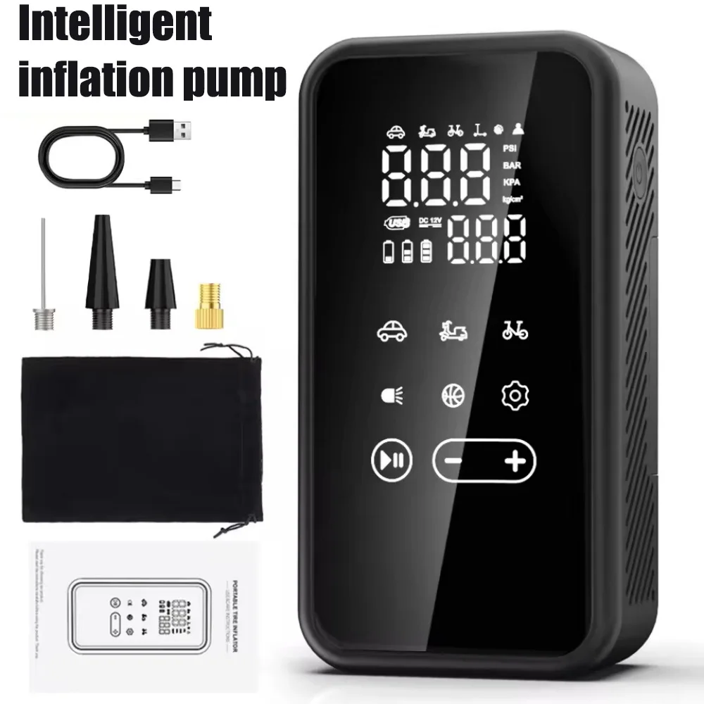Беспроводной автомобильный воздушный насос, портативный, шесть режимов, с функцией Power Bank, воздушный компрессор, электрический накачиватель шин с ЖК-цифровым дисплеем
Беспроводной автомобильный воздушный насос, портативный, шесть режимов, с функцией Power Bank, воздушный компрессор, электрический накачиватель шин с ЖК-цифровым дисплеем