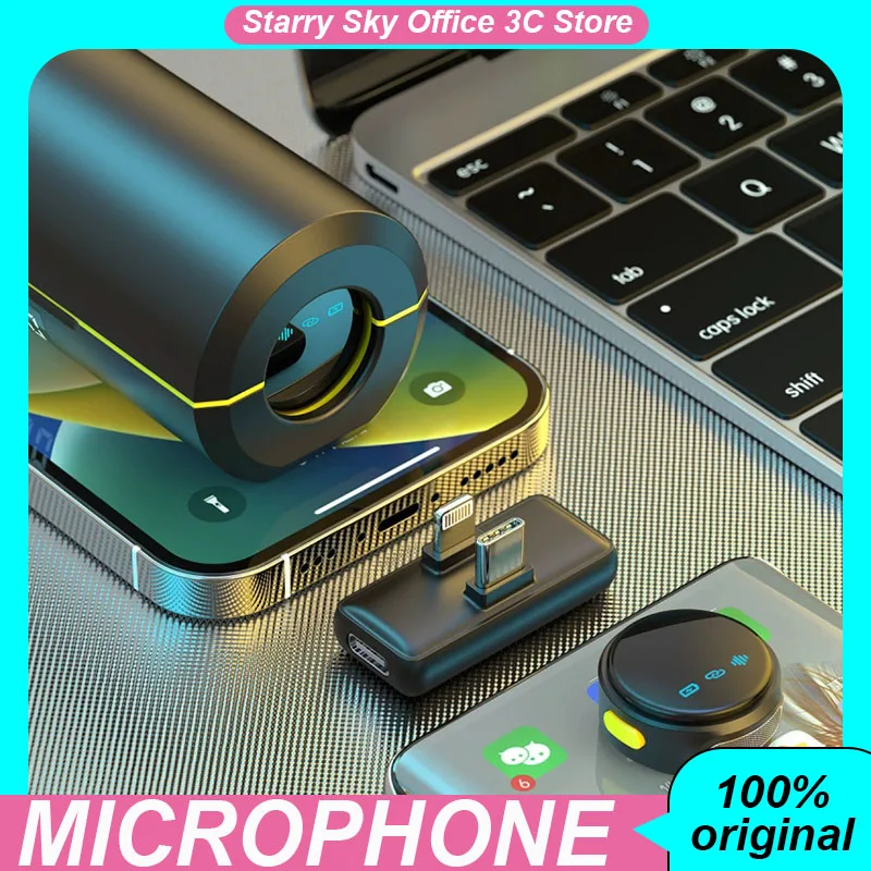 Wireless Microphone Magnetic Button Collar Clip Noise Reduction Portable 2.4G Mini Mic for Live Streaming Vlog Video Shooting
Wireless Microphone Magnetic Button Collar Clip Noise Reduction Portable 2.4G Mini Mic for Live Streaming Vlog Video Shooting