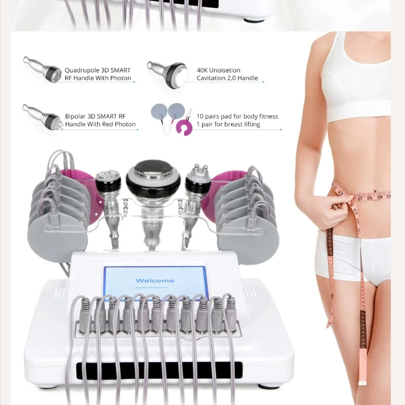 Newest EMS 5 In140K Cavitation Microcurrent Electrode Stimulation Body Slimming Machine Used for Spa
Newest EMS 5 In140K Cavitation Microcurrent Electrode Stimulation Body Slimming Machine Used for Spa