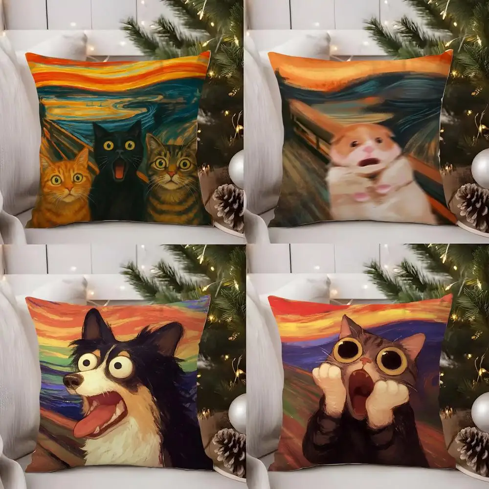 Shout Art Funny Animals Cushion Cover Short Plush Double-sided Print Square Throw Pillow Covers Sofa Home Cushion Decor
Shout Art Funny Animals Cushion Cover Short Plush Double-sided Print Square Throw Pillow Covers Sofa Home Cushion Decor