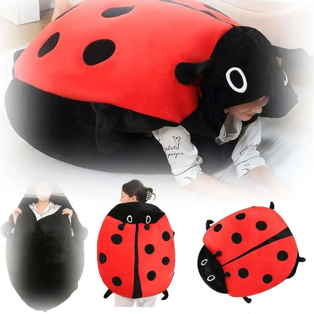 High Quality Wearable Ladybug Pillow Soft PP Cotton Ladybug Shell Giant 60cm Throw Pillow
High Quality Wearable Ladybug Pillow Soft PP Cotton Ladybug Shell Giant 60cm Throw Pillow