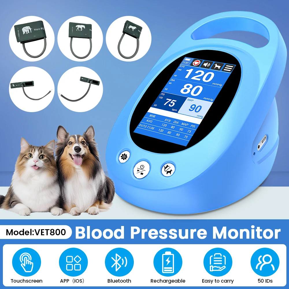 Sinohero Electronic Sphygmomanometer Handheld Pet Blood Pressure Monitor 4.3 Inch IPS Touch Screen Veterinary ECG Monitor
Sinohero Electronic Sphygmomanometer Handheld Pet Blood Pressure Monitor 4.3 Inch IPS Touch Screen Veterinary ECG Monitor
