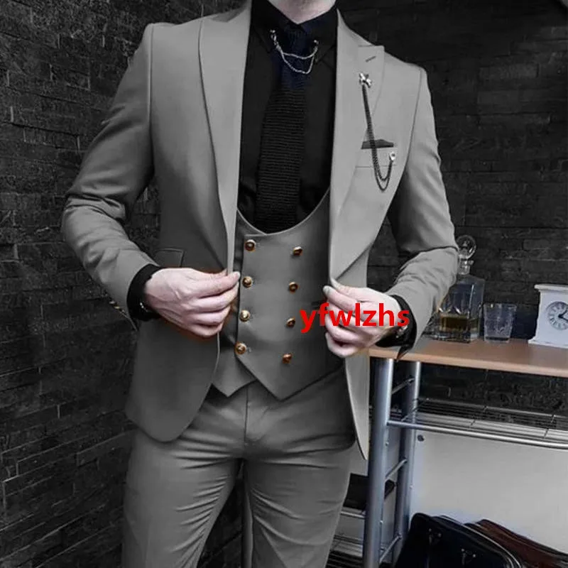 Customized Wool Blend Men's Suit Jacket Blazers Halloween Costume Elegant For Luxury Man Suit's For Wedding Three Piece Set 22
Customized Wool Blend Men's Suit Jacket Blazers Halloween Costume Elegant For Luxury Man Suit's For Wedding Three Piece Set 22