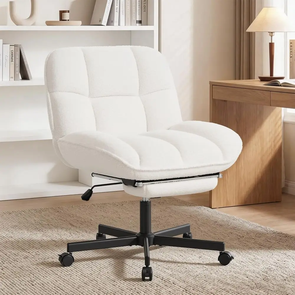 Ergonomic High-Back Desk Chair with Footrest, Thick Cushion, Wide Seat, Reclining, Adjustable for Home or Office, White
Ergonomic High-Back Desk Chair with Footrest, Thick Cushion, Wide Seat, Reclining, Adjustable for Home or Office, White