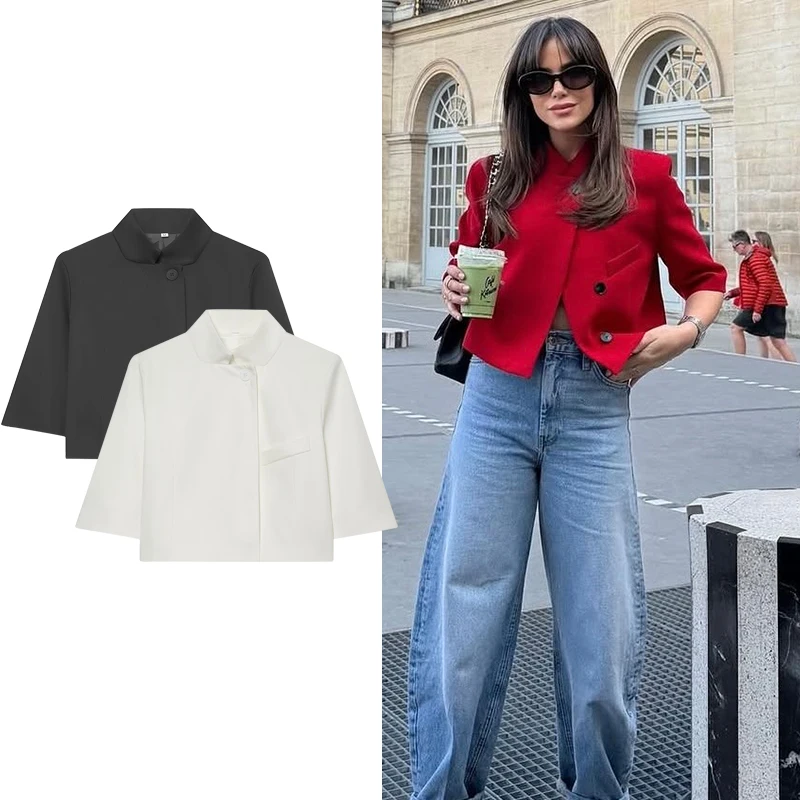 Women's New Blazers Blouse Spring 2026 New Fashion Slim Short Elegant Women's Jackets Chic Youth Travel Joker Blouses Coats
Women's New Blazers Blouse Spring 2026 New Fashion Slim Short Elegant Women's Jackets Chic Youth Travel Joker Blouses Coats