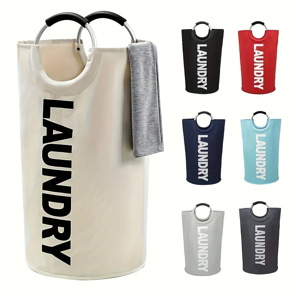 Extra-Large Waterproof Laundry Basket with Padded Handle - Foldable, Multi-Purpose Storage for Bathroom, Laundry Room, Balcony
Extra-Large Waterproof Laundry Basket with Padded Handle - Foldable, Multi-Purpose Storage for Bathroom, Laundry Room, Balcony
