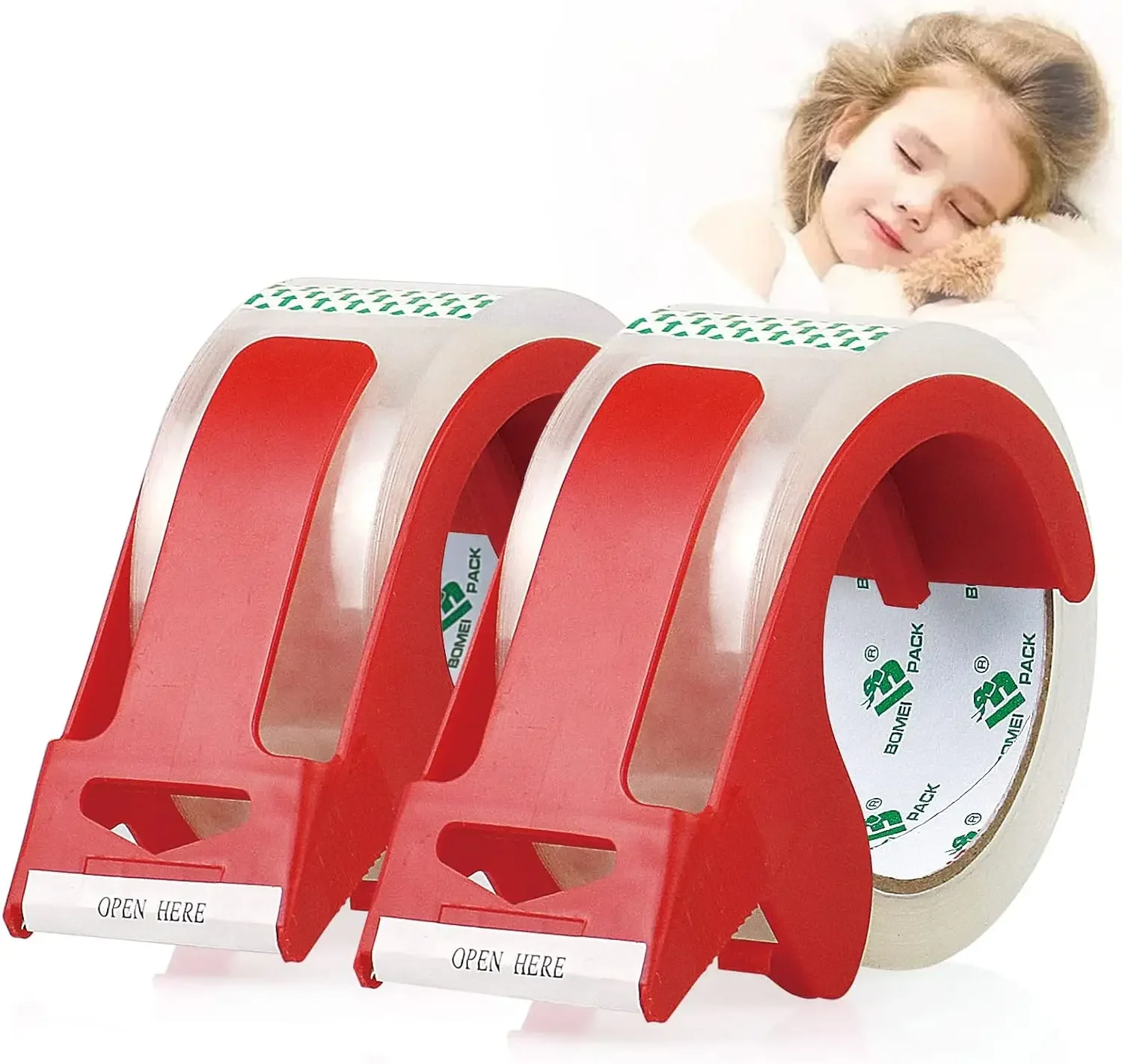 Heavy Duty Clear Packing Tape 2 Rolls with Dispenser, Noiseless Shipping Tape 1.88 Inches x 55 Yards for Moving and Storage
Heavy Duty Clear Packing Tape 2 Rolls with Dispenser, Noiseless Shipping Tape 1.88 Inches x 55 Yards for Moving and Storage