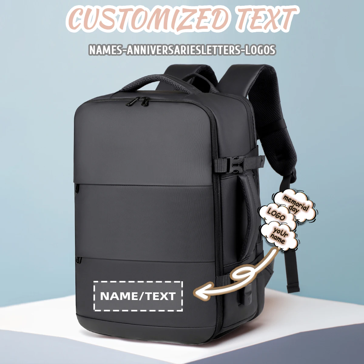 Индивидуальный логотип, большой вместительный уличный рюкзак, дорожный многофункциональный рюкзак BusinessTrip, мужская сумка для компьютера, персонализированная сделай сам
Индивидуальный логотип, большой вместительный уличный рюкзак, дорожный многофункциональный рюкзак BusinessTrip, мужская сумка для компьютера, персонализированная сделай сам