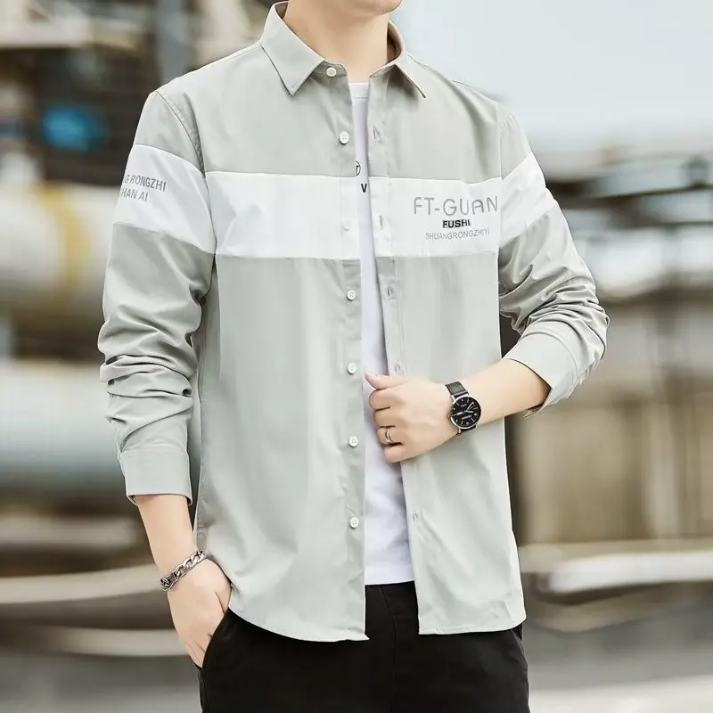 Молодежная повседневная свободная мужская куртка-бомбер в трендовом стиле для весны и осени, с эффектом утюжки
Молодежная повседневная свободная мужская куртка-бомбер в трендовом стиле для весны и осени, с эффектом утюжки