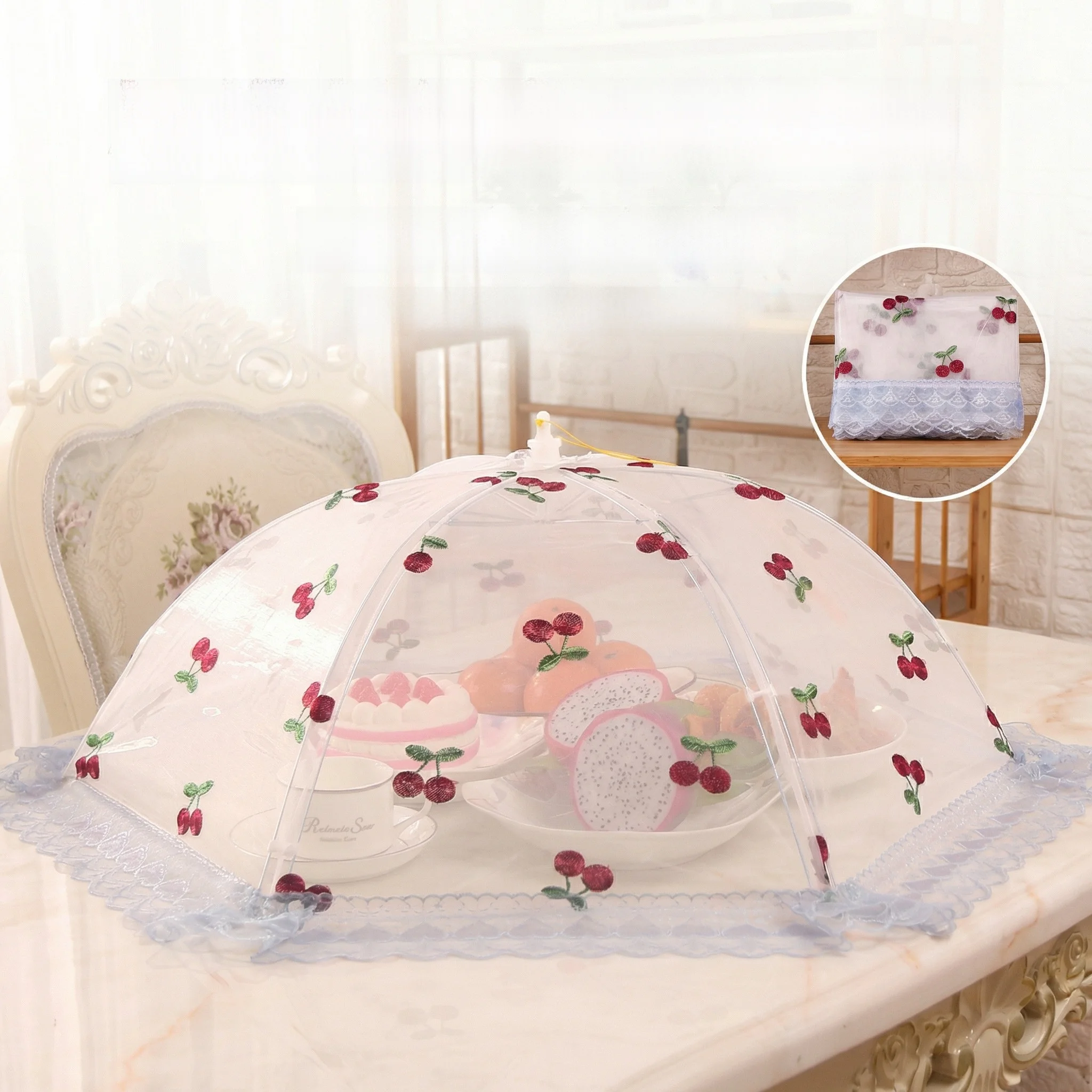 Elegant Foldable Kitchen Cover Dustproof Flyproof Leftover Food Cover Tablecloth Protection Home Use High End Sensation
Elegant Foldable Kitchen Cover Dustproof Flyproof Leftover Food Cover Tablecloth Protection Home Use High End Sensation