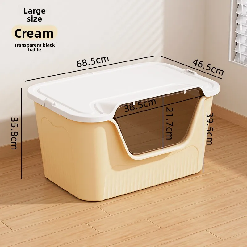 Extra Large Open Top Safe Shockproof Cat Lamm Kitten Litter Box Self Contained Ultra Large Cat Toilet Space Saving Design
Extra Large Open Top Safe Shockproof Cat Lamm Kitten Litter Box Self Contained Ultra Large Cat Toilet Space Saving Design