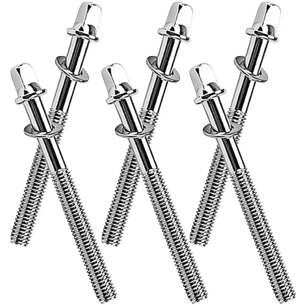 6 Pcs Snare Drum Tension Lug Screws Metal Construction High Hardness Drum Set Hardware Accessories Repair Kit Parts
6 Pcs Snare Drum Tension Lug Screws Metal Construction High Hardness Drum Set Hardware Accessories Repair Kit Parts