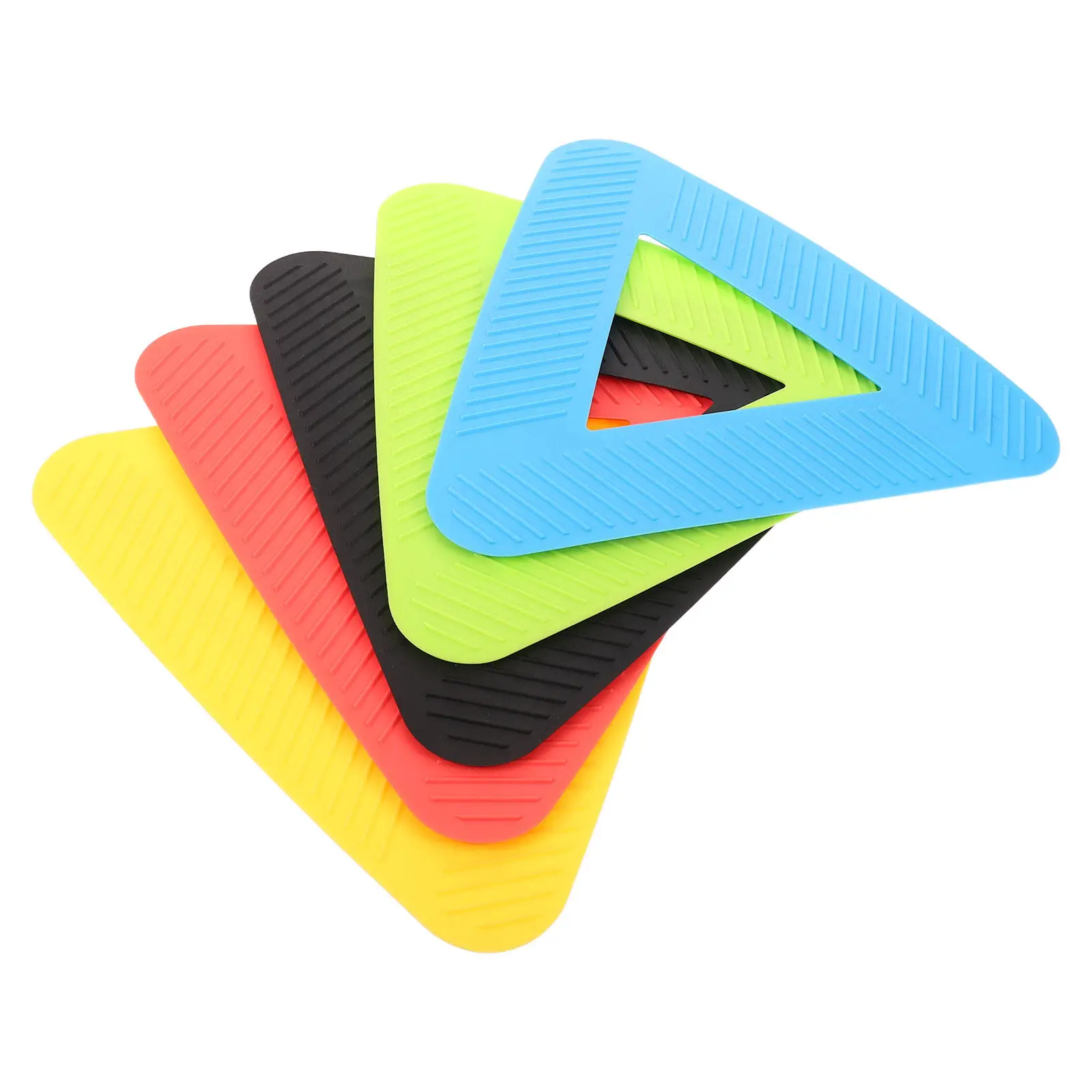 5Pcs Poly Vinyl Spot Markers Training Equipment for Agility Speed Drills Soft Floor Triangle Markers Sports Game Drills Outdoor
5Pcs Poly Vinyl Spot Markers Training Equipment for Agility Speed Drills Soft Floor Triangle Markers Sports Game Drills Outdoor