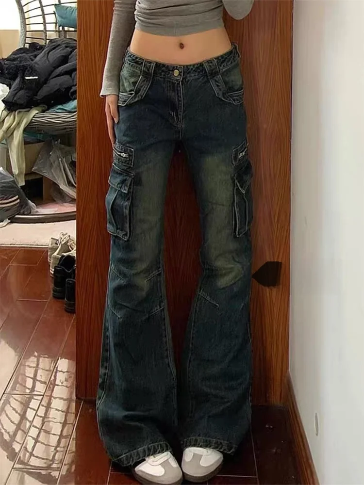 Low Waist Bell Bottom Retro Workwear Denim Jeans Women's Summer Design Slimming Micro Flared Pants Spicy Girl Style Pure Color
Low Waist Bell Bottom Retro Workwear Denim Jeans Women's Summer Design Slimming Micro Flared Pants Spicy Girl Style Pure Color