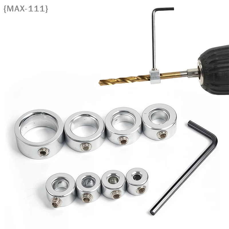 【MAX-111】8Sizes Stainless Steel Drill Bit Depth Stop Collar Set-Stop Rings with Hex Wrench for Woodworking Metal Drilling【W1】
【MAX-111】8Sizes Stainless Steel Drill Bit Depth Stop Collar Set-Stop Rings with Hex Wrench for Woodworking Metal Drilling【W1】