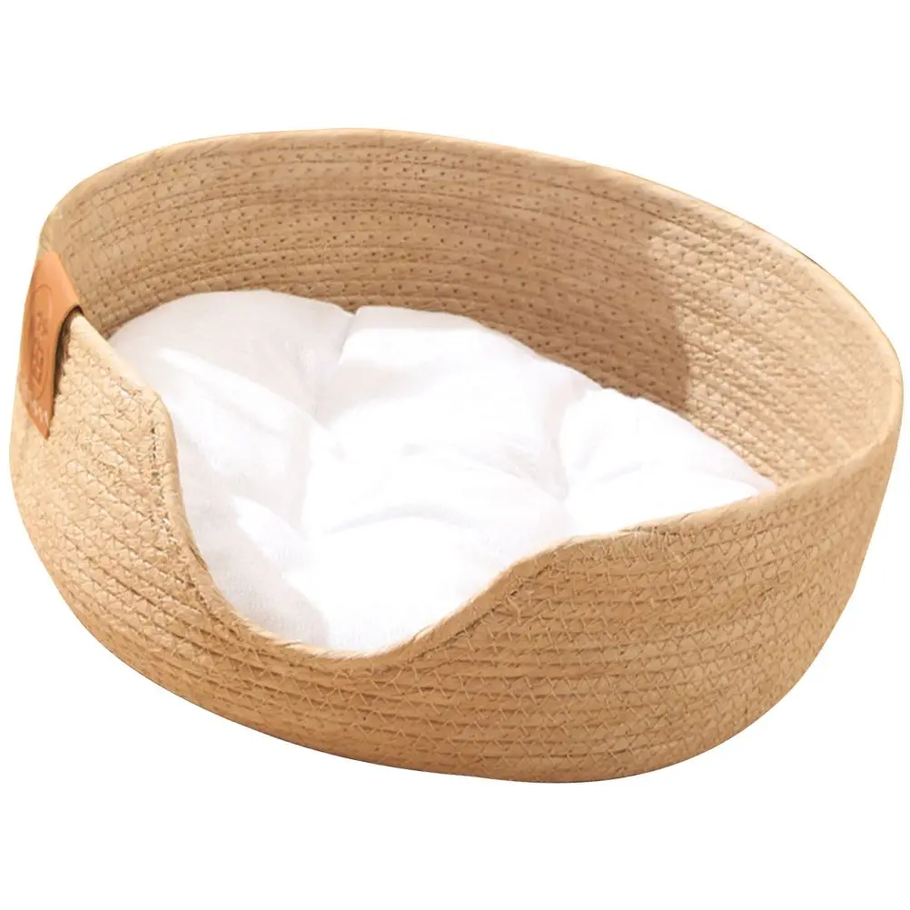 Summer Pet Grass Woven Cat Bed Small Random Color Straw Hole Pillow Cool Breathable Nest Soft Pad Reusable Easy Clean
Summer Pet Grass Woven Cat Bed Small Random Color Straw Hole Pillow Cool Breathable Nest Soft Pad Reusable Easy Clean