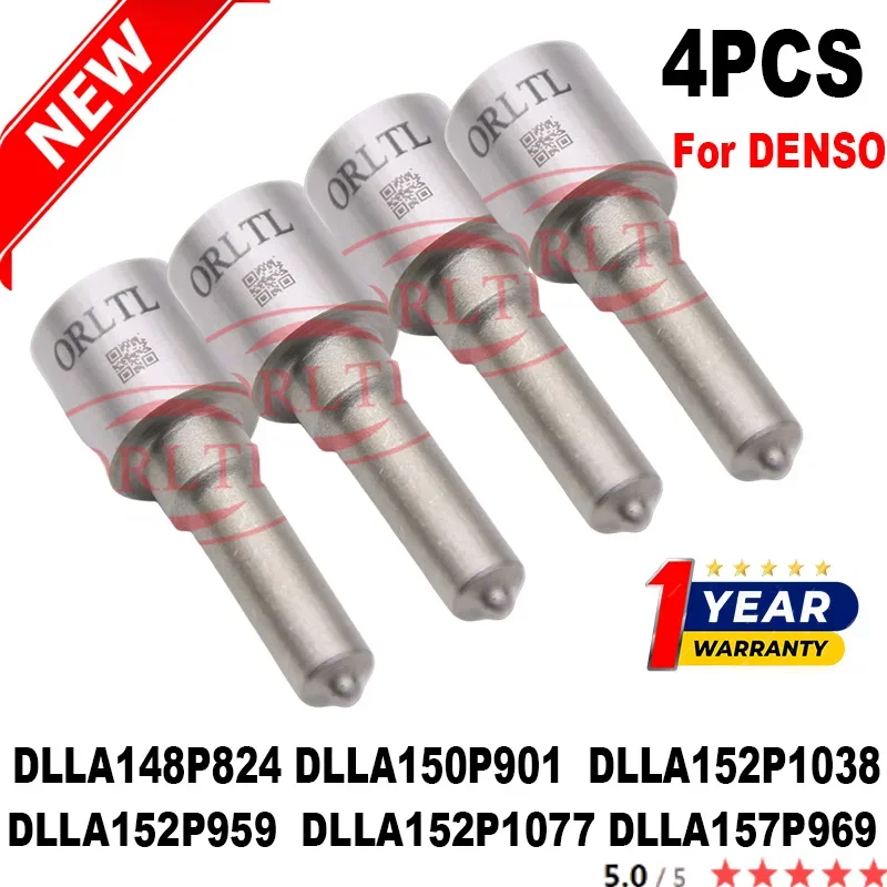 4PCS DLLA148P824 DLLA150P901 DLLA152P959 DLLA152P1038 DLLA152P1077 DLLA157P969 for DENSO Diesel Engine Injector Nozzle
4PCS DLLA148P824 DLLA150P901 DLLA152P959 DLLA152P1038 DLLA152P1077 DLLA157P969 for DENSO Diesel Engine Injector Nozzle