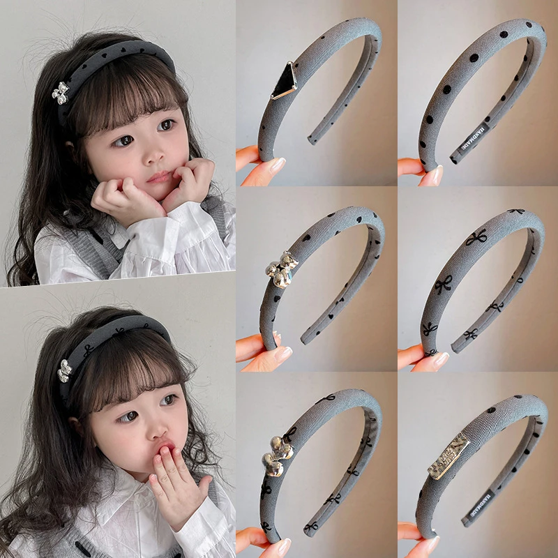Cute Retro Princess Toddler Hair Hoop for Girl Grey Color Dot Heart Ornament Headband for Kids Korean Fashion Hair Accessories
Cute Retro Princess Toddler Hair Hoop for Girl Grey Color Dot Heart Ornament Headband for Kids Korean Fashion Hair Accessories