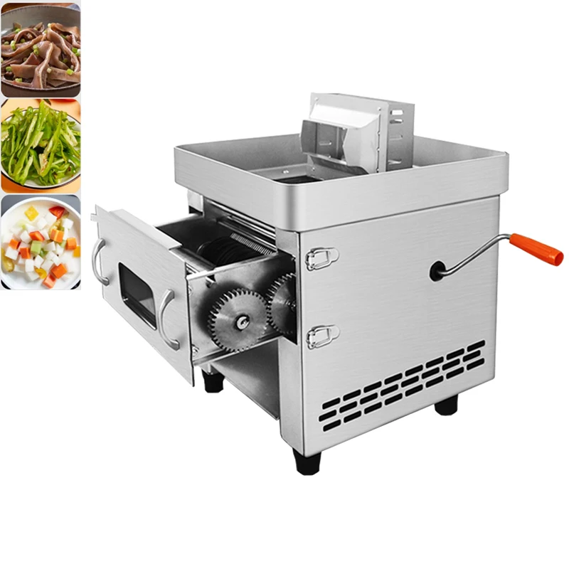 Meat Cutter Fast Meat Slicer Electric Commercial Slicer Shred Dicing Machine Stainless Steel Fully Automatic Vegetable Cutter
Meat Cutter Fast Meat Slicer Electric Commercial Slicer Shred Dicing Machine Stainless Steel Fully Automatic Vegetable Cutter
