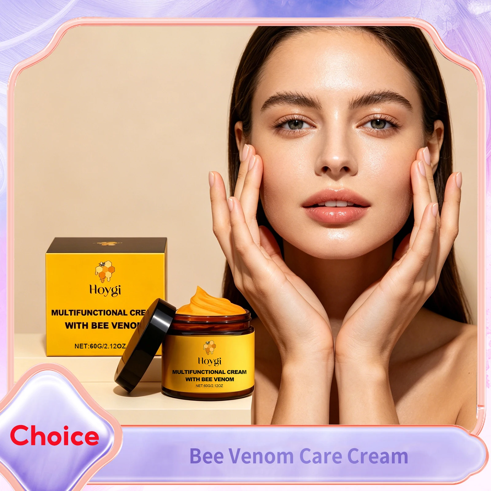 Bee Venom Face Cream Firming Reducing Fine Lines Repair Damaged Skin Strengthen Barrier Evens out Redness Nourish Facial Cream
Bee Venom Face Cream Firming Reducing Fine Lines Repair Damaged Skin Strengthen Barrier Evens out Redness Nourish Facial Cream