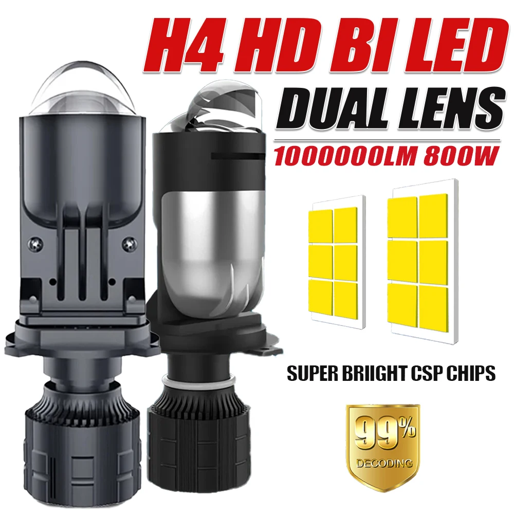 H4 Bi LED Projector Lens Auto Headlight Bulbs CANBUS Super Bright Lights Turbo Fan Auto/Moto Hi/Lo Beam Spotlights HeadLamp 12V
H4 Bi LED Projector Lens Auto Headlight Bulbs CANBUS Super Bright Lights Turbo Fan Auto/Moto Hi/Lo Beam Spotlights HeadLamp 12V