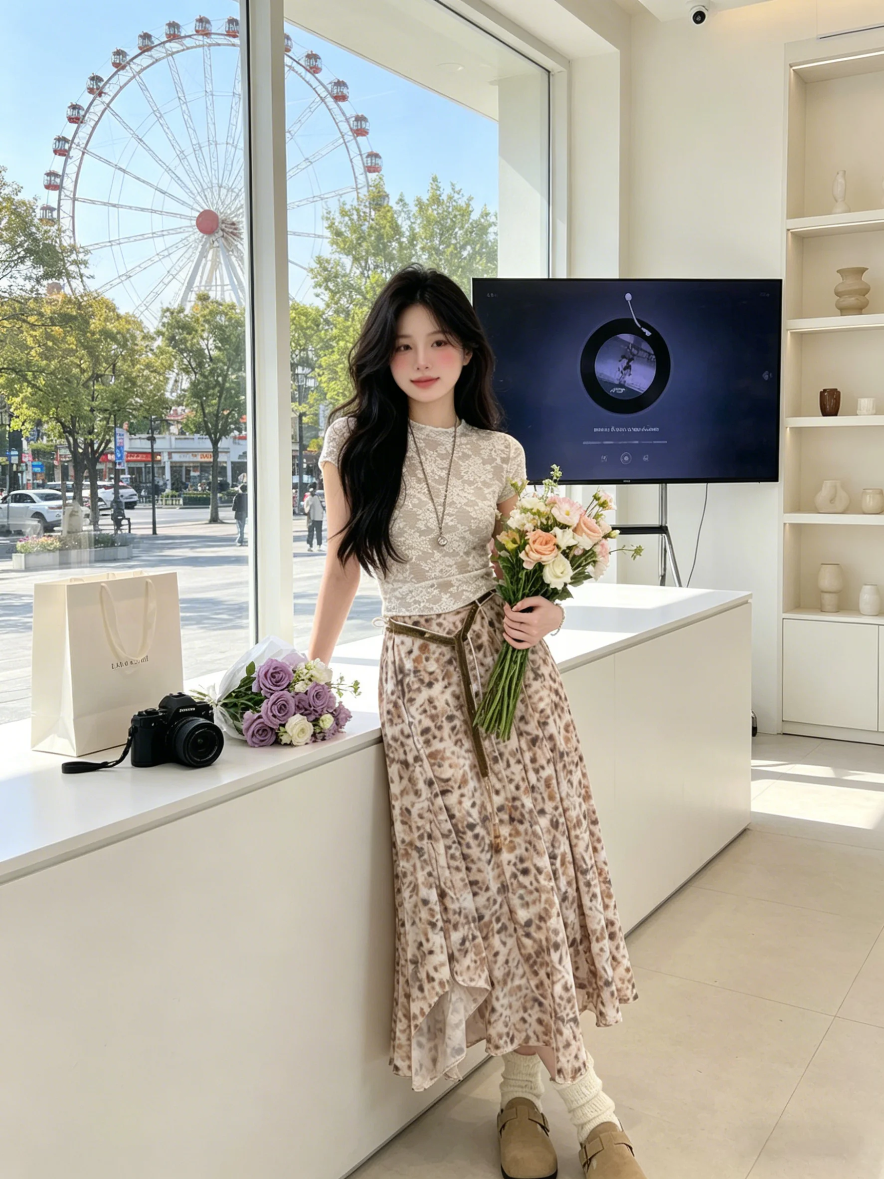 Stunning Vintage Lace Short Sleeve T-Shirt Set Women's High Waist Skirt Two Piece Suit Breathable Lightweight Summer Outfit
Stunning Vintage Lace Short Sleeve T-Shirt Set Women's High Waist Skirt Two Piece Suit Breathable Lightweight Summer Outfit